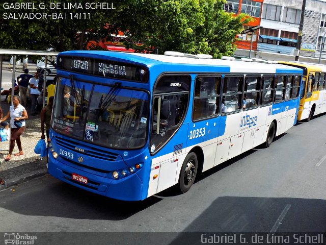 Concessionária Salvador Norte - CSN Transportes 10353 na cidade de Salvador, Bahia, Brasil, por Gabriel Giacomin de Lima. ID da foto: 4717441.