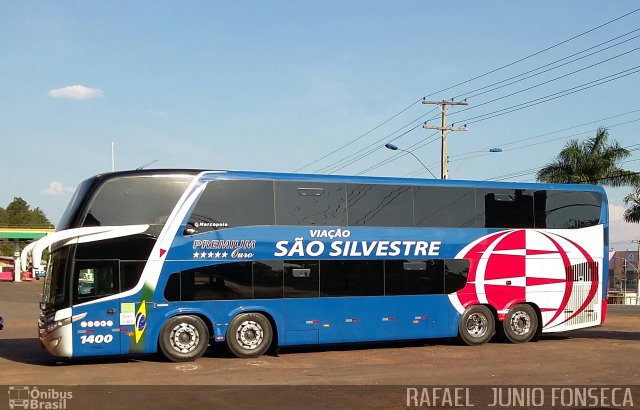 Viação São Silvestre 1400 na cidade de Caldas Novas, Goiás, Brasil, por RAFAEL  JUNIO FONSECA. Número da foto: #4717631.
