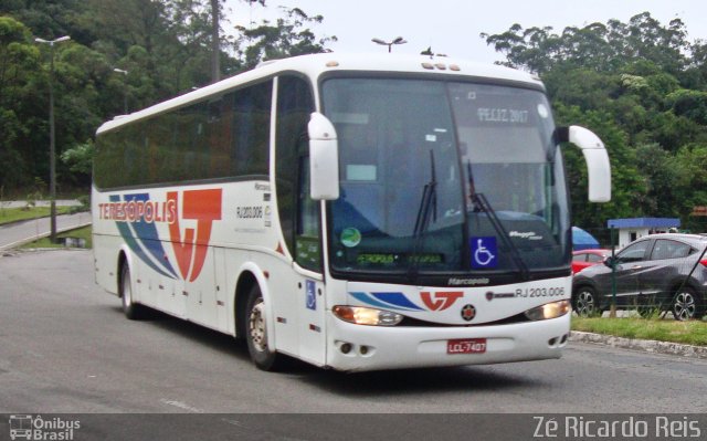 Viação Teresópolis RJ 203.006 na cidade de Petrópolis, Rio de Janeiro, Brasil, por Zé Ricardo Reis. Número da foto: #4717367.