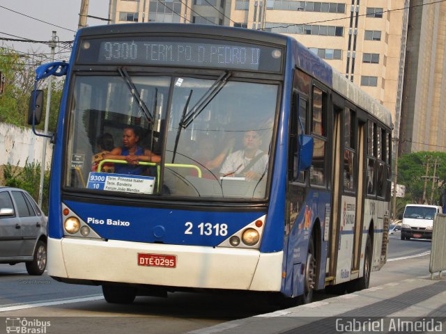 Sambaíba Transportes Urbanos 2 1318 na cidade de São Paulo, São Paulo, Brasil, por Gabriel Almeida. Número da foto: #4651575.