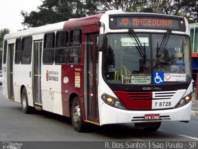 Transwolff Transportes e Turismo 7 8728 na cidade de São Paulo, São Paulo, Brasil, por Rafael Santos. Número da foto: #4651711.