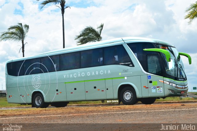 Viação Garcia 7367 na cidade de Birigui, São Paulo, Brasil, por José Melo. ID da foto: 4650793.