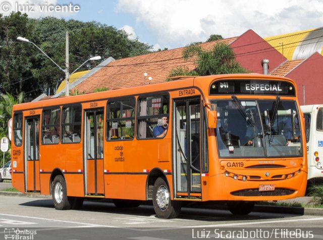 Viação Cidade Sorriso GA119 na cidade de Curitiba, Paraná, Brasil, por Luiz Scarabotto . ID da foto: 4650502.