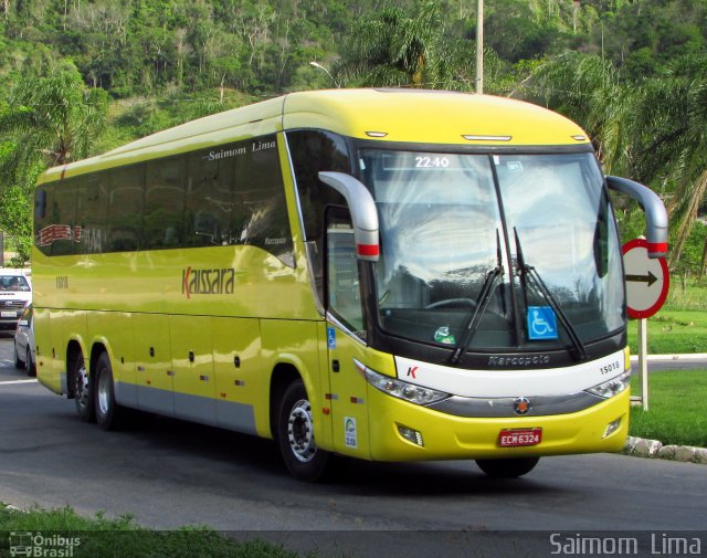 Kaissara - Viação Caiçara 15018 na cidade de Viana, Espírito Santo, Brasil, por Saimom  Lima. Número da foto: #4651627.