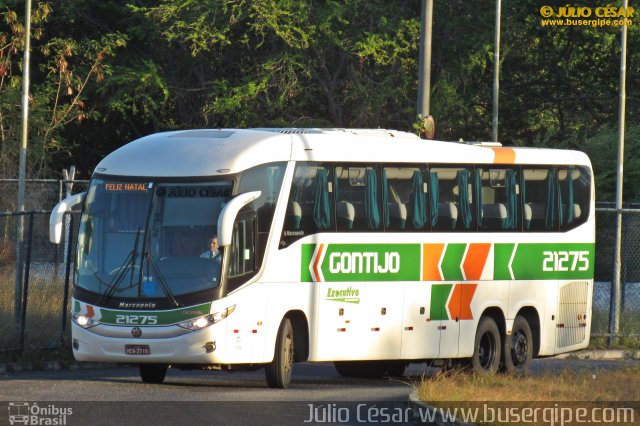 Empresa Gontijo de Transportes 21275 na cidade de Aracaju, Sergipe, Brasil, por Julio Cesar  Barbosa Martins. Número da foto: #4652071.