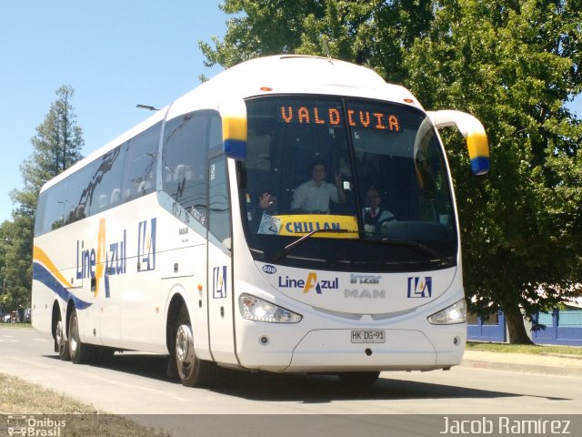 Buses Linea Azul 608 na cidade de , por Jacob Ramírez  Jake. ID da foto: 4719613.