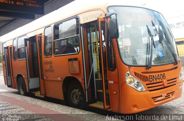 Transporte Coletivo Glória BN406 na cidade de Curitiba, Paraná, Brasil, por Anderson Taborda de Lima. Número da foto: #4721008.