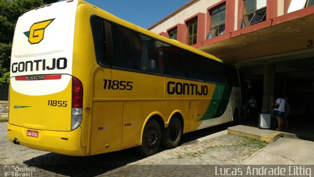 Empresa Gontijo de Transportes 11845 na cidade de Governador Valadares, Minas Gerais, Brasil, por Lucas Andrade Littig. ID da foto: 4721485.