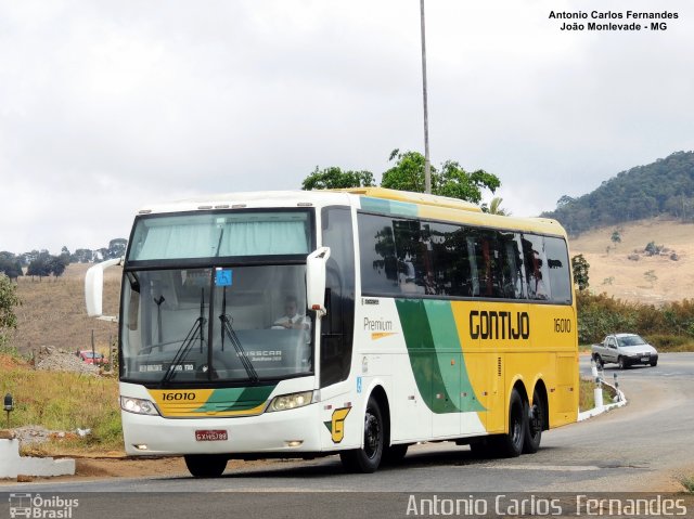 Empresa Gontijo de Transportes 16010 na cidade de João Monlevade, Minas Gerais, Brasil, por Antonio Carlos Fernandes. ID da foto: 4720997.