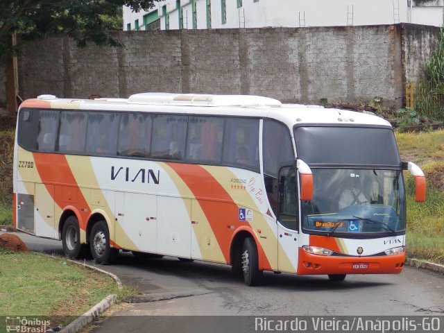 VIAN - Viação Anapolina 22700 na cidade de Anápolis, Goiás, Brasil, por Ricardo Vieira. ID da foto: 4720285.