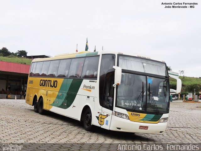 Empresa Gontijo de Transportes 12185 na cidade de João Monlevade, Minas Gerais, Brasil, por Antonio Carlos Fernandes. Número da foto: #4721022.