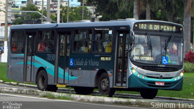 Viação Grande Vitória 7050 na cidade de Vitória, Espírito Santo, Brasil, por Saimom  Lima. Número da foto: #4723514.