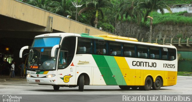 Empresa Gontijo de Transportes 17205 na cidade de Santos, São Paulo, Brasil, por Ricardo Luiz. Número da foto: #4722435.