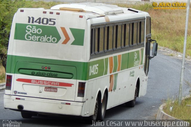 Cia. São Geraldo de Viação 11405 na cidade de Aracaju, Sergipe, Brasil, por Julio Cesar  Barbosa Martins. Número da foto: #4724506.