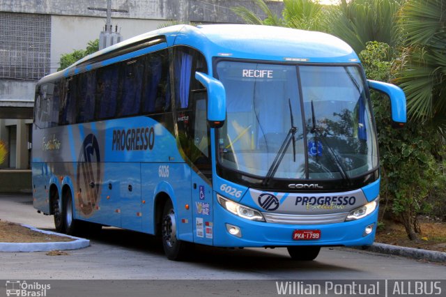 Auto Viação Progresso 6026 na cidade de Recife, Pernambuco, Brasil, por Willian Pontual. Número da foto: #4724654.