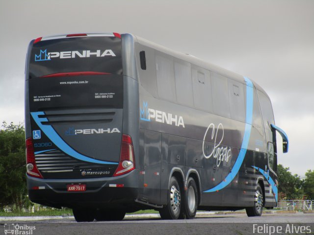Empresa de Ônibus Nossa Senhora da Penha 53060 na cidade de Pelotas, Rio Grande do Sul, Brasil, por Felipe Alves. Número da foto: #4722411.