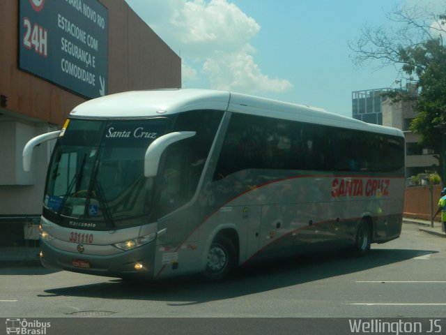 Viação Santa Cruz 331110 na cidade de Rio de Janeiro, Rio de Janeiro, Brasil, por Wellington de Jesus Santos. Número da foto: #4723575.