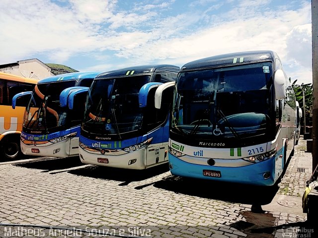 UTIL - União Transporte Interestadual de Luxo 2115 na cidade de Valença, Rio de Janeiro, Brasil, por Matheus Ângelo Souza e Silva. ID da foto: 4722577.