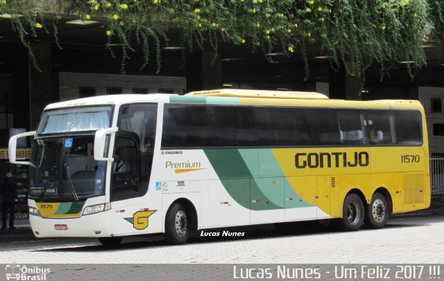 Empresa Gontijo de Transportes 11570 na cidade de Belo Horizonte, Minas Gerais, Brasil, por Lucas Nunes. ID da foto: 4724292.