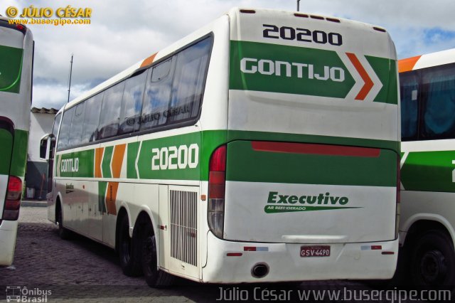 Empresa Gontijo de Transportes 20200 na cidade de Messias, Alagoas, Brasil, por Julio Cesar  Barbosa Martins. Número da foto: #4724502.