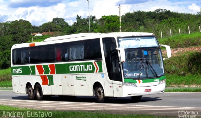 Empresa Gontijo de Transportes 11915 na cidade de Ribeirão Vermelho, Minas Gerais, Brasil, por Andrey Gustavo. ID da foto: 4724006.