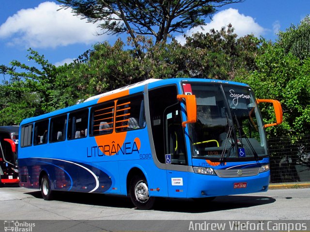 Litorânea Transportes Coletivos 5080 na cidade de São Paulo, São Paulo, Brasil, por Andrew Campos. Número da foto: #4653960.