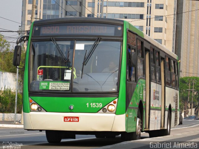 Viação Santa Brígida 1 1539 na cidade de São Paulo, São Paulo, Brasil, por Gabriel Almeida. ID da foto: 4654150.