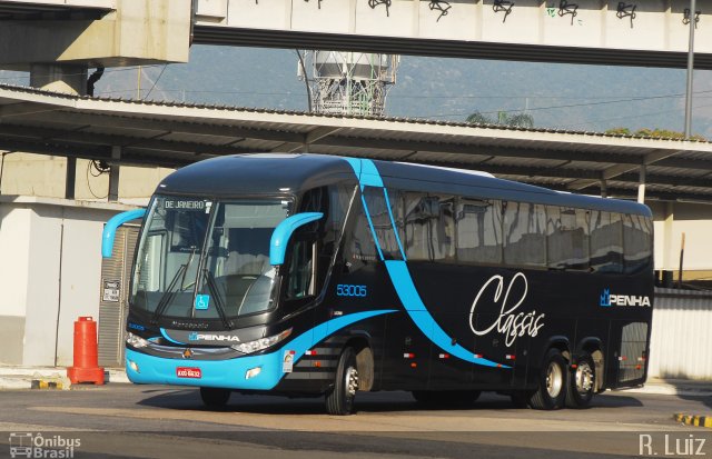 Empresa de Ônibus Nossa Senhora da Penha 53005 na cidade de Rio de Janeiro, Rio de Janeiro, Brasil, por Ricardo Luiz. Número da foto: #4653845.