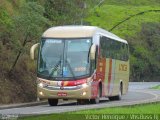 Transportes Única Petrópolis 3055 na cidade de Petrópolis, Rio de Janeiro, Brasil, por Victor Henrique. Número da foto: #:id.
