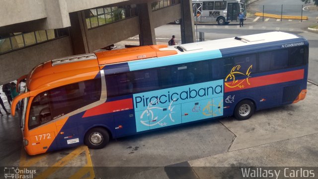 Viação Piracicabana 1772 na cidade de Limeira, São Paulo, Brasil, por Wallasy Carlos. ID da foto: 4656425.