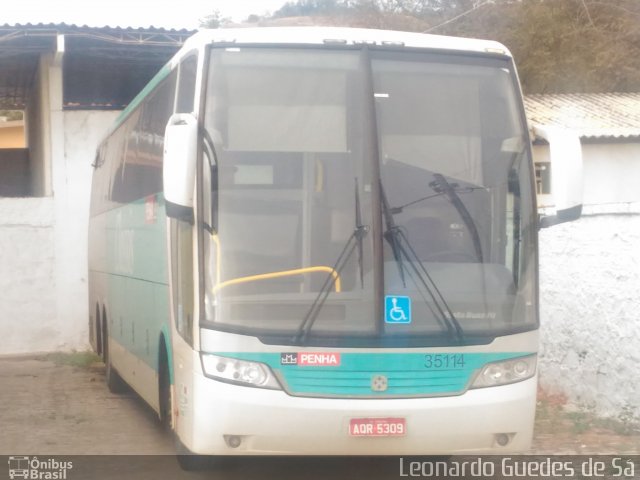 Empresa de Ônibus Nossa Senhora da Penha 35114 na cidade de Teófilo Otoni, Minas Gerais, Brasil, por Leonardo Guedes de Sá. ID da foto: 4655500.