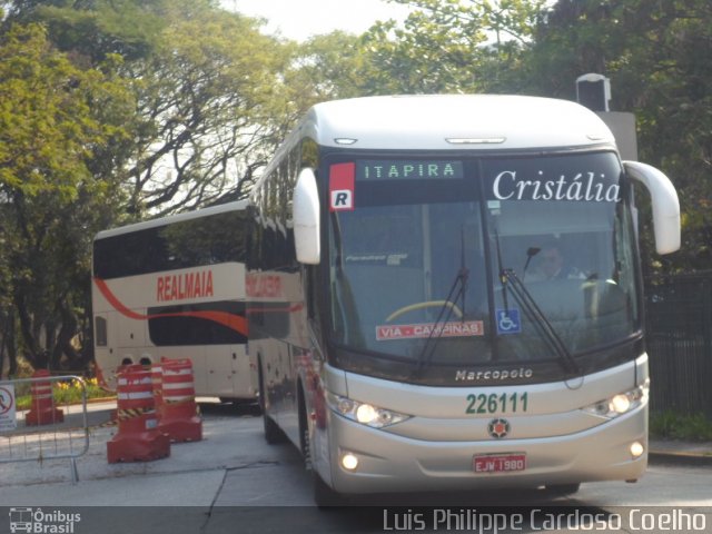 Expresso Cristália 226111 na cidade de São Paulo, São Paulo, Brasil, por Luis Philippe Cardoso Coelho. ID da foto: 4655735.