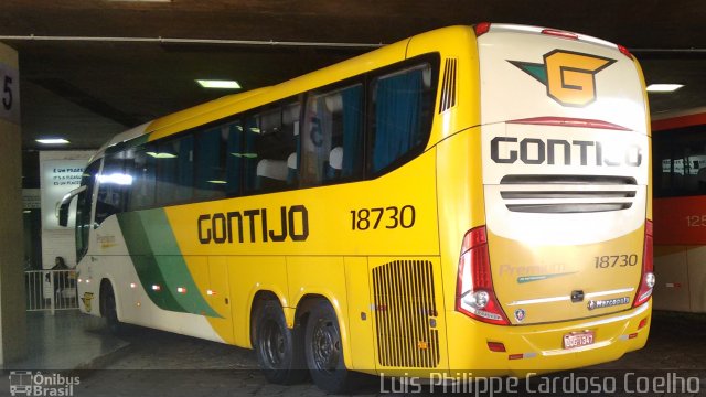 Empresa Gontijo de Transportes 18730 na cidade de Belo Horizonte, Minas Gerais, Brasil, por Luis Philippe Cardoso Coelho. ID da foto: 4655756.