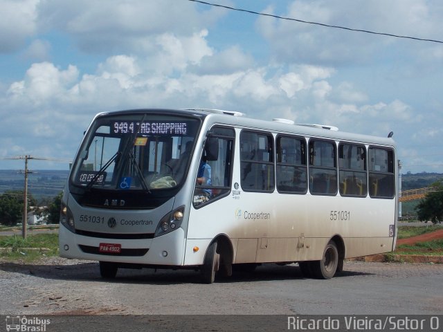 Coopertran 551031 na cidade de Ceilândia, Distrito Federal, Brasil, por Ricardo Vieira. ID da foto: 4655154.