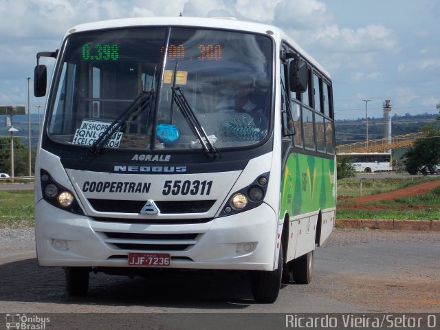 Coopertran 550311 na cidade de Ceilândia, Distrito Federal, Brasil, por Ricardo Vieira. ID da foto: 4655148.