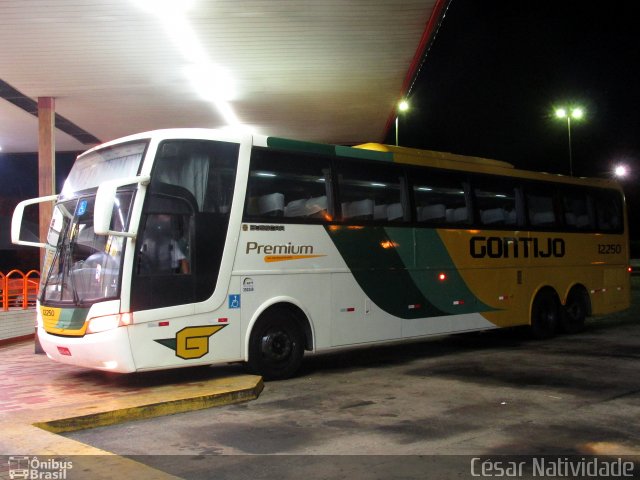 Empresa Gontijo de Transportes 12250 na cidade de João Monlevade, Minas Gerais, Brasil, por César Natividade. ID da foto: 4657021.