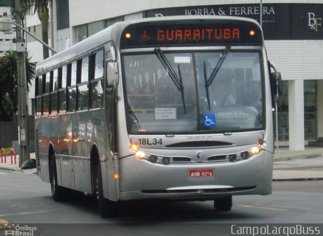 Viação Santo Ângelo 18L34 na cidade de Curitiba, Paraná, Brasil, por Alessandro Fracaro Chibior. Número da foto: #4656989.