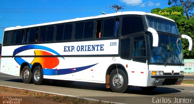 Expresso Oriente Transporte e Turismo 2355 na cidade de Goiânia, Goiás, Brasil, por Carlos Júnior. ID da foto: 4656687.