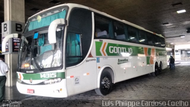 Empresa Gontijo de Transportes 14315 na cidade de Belo Horizonte, Minas Gerais, Brasil, por Luis Philippe Cardoso Coelho. Número da foto: #4658123.