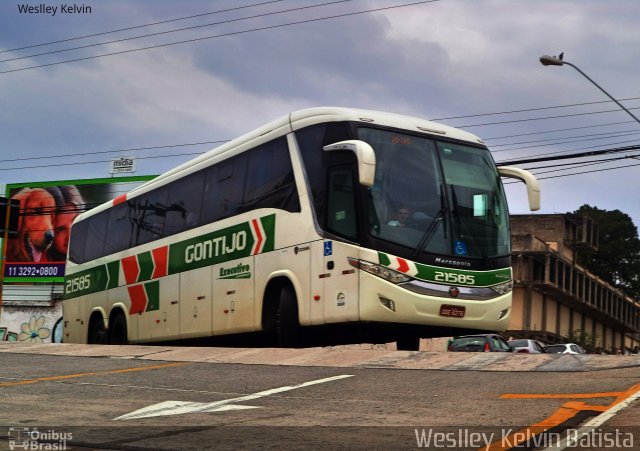 Empresa Gontijo de Transportes 21585 na cidade de Sorocaba, São Paulo, Brasil, por Weslley Kelvin Batista. ID da foto: 4658721.