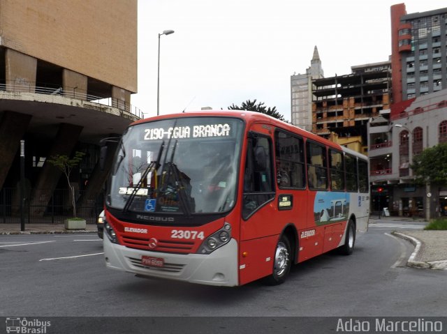 Laguna Auto Ônibus 23074 na cidade de Belo Horizonte, Minas Gerais, Brasil, por Adão Raimundo Marcelino. ID da foto: 4659969.