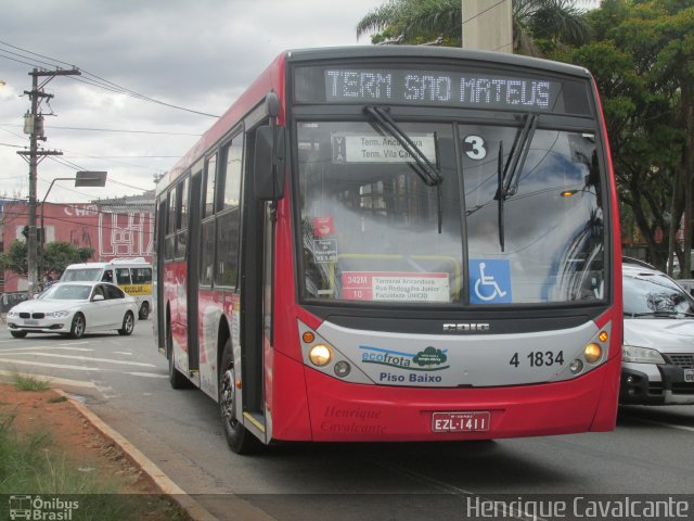 Himalaia Transportes > Ambiental Transportes Urbanos 4 1834 na cidade de São Paulo, São Paulo, Brasil, por Henrique Cavalcante. Número da foto: #4660089.