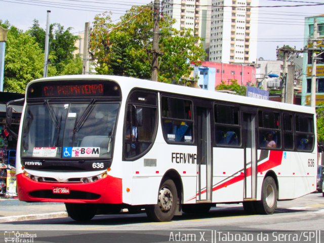 Viação Fervima 636 na cidade de Taboão da Serra, São Paulo, Brasil, por Adam Xavier Rodrigues Lima. Número da foto: #4659104.