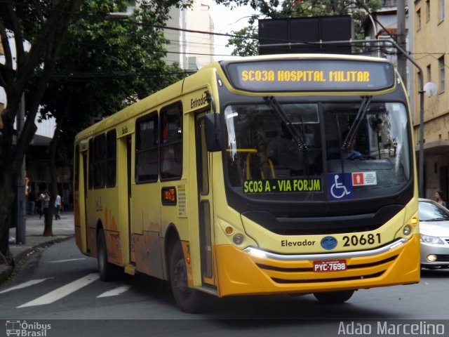 Viação Globo 20681 na cidade de Belo Horizonte, Minas Gerais, Brasil, por Adão Raimundo Marcelino. Número da foto: #4659907.