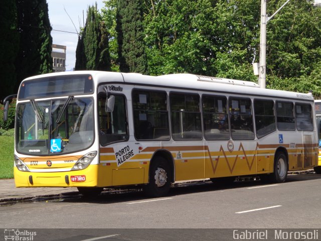 Companhia Carris Porto-Alegrense 0722 na cidade de Porto Alegre, Rio Grande do Sul, Brasil, por Gabriel  Morosoli. ID da foto: 4659494.