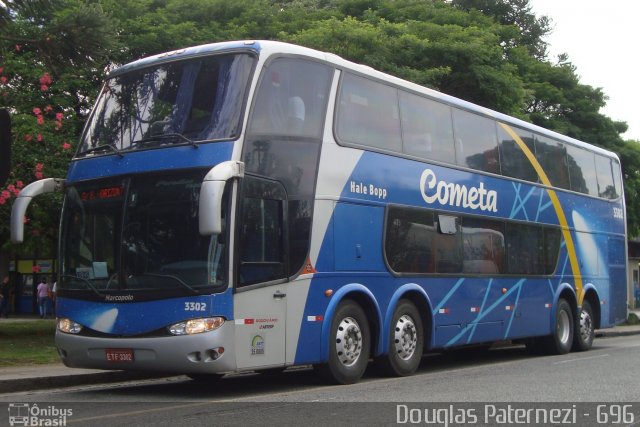 Viação Cometa 3302 na cidade de Curitiba, Paraná, Brasil, por Douglas Paternezi. ID da foto: 4661083.