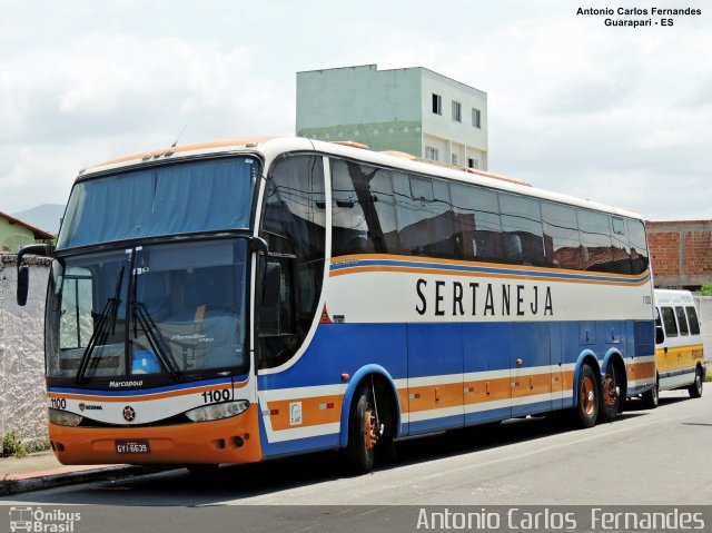 Viação Sertaneja 1100 na cidade de Guarapari, Espírito Santo, Brasil, por Antonio Carlos Fernandes. Número da foto: #4661014.