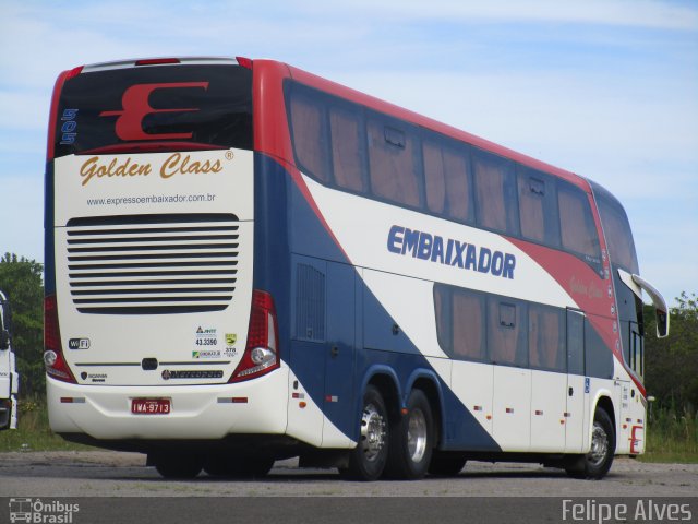 Expresso Embaixador 505 na cidade de Pelotas, Rio Grande do Sul, Brasil, por Felipe Alves. Número da foto: #4660653.