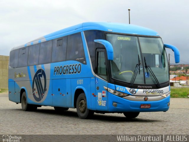 Auto Viação Progresso 6101 na cidade de Caruaru, Pernambuco, Brasil, por Willian Pontual. Número da foto: #4663368.