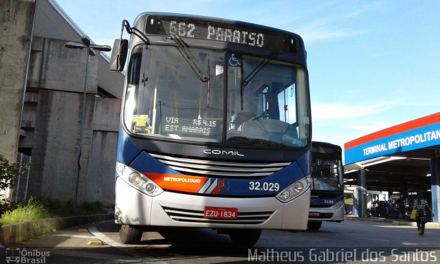 Auto Viação Ouro Verde 32.029 na cidade de Campinas, São Paulo, Brasil, por Matheus Gabriel dos Santos. ID da foto: 4664848.